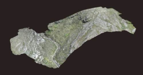 Modelo 3D fotogramétrico de afloramiento